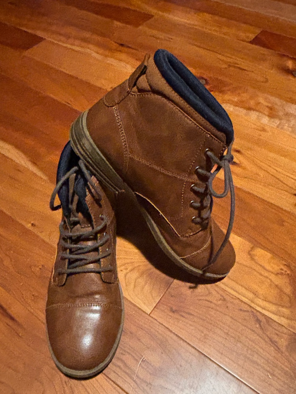 Sonoma Brown Kids Lace-Up Ankle Boots